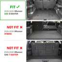 KUST Trunk Cargo Mat for 2025-2026 Toyota 4Runner Gas Accessories 5 Seats Only (Not for Hybrid or 7-Seats), Rear Cargo Liner with Back Seat Protector, TPE Rubber, Raised Edge, All Weather Protection