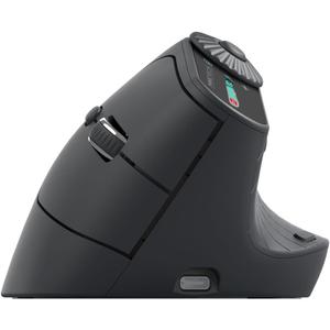 Vertical Ergonomic Mouse 2.4G Wireless BT Task Window Switching and Horizontal Scrolling,Adjustable DPI, Lightweight for Laptop,Desktop,PC,MacBook, Black (MKE 604)