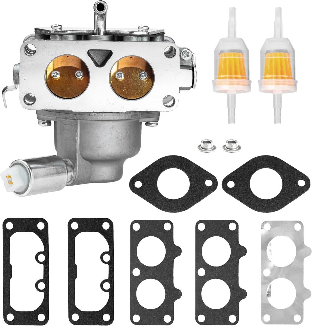 BlueStars 791230 Carburetor Kit - Compatible with BS 445677 405777 406777 407777 20-25 HP 4 Cycle V-Twin Engine, J-Deere LA120 LA130 LA135 LA140 LA150 LA145 - Replaces 799230 699709 499804 MIA10632