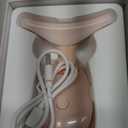 7 Color Face and Neck Massager Light Therapy, Red Light Based Facial Massager for Skin Care, Firming, Smoothing (Rose Golden)