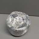 Round Foil Cake Pans  50 Pack 6" Reusable Aluminum Baking Pans | Stackable, Grease-Resistant for Valentine Holiday Baking, Tarts, Cheesecakes, Freezer & Storage Use | Great for Gift Giving for Bakers