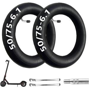 50/75-6.1 Scooter Tire Tube, 8.5 x 2 Inner Tube Scooter, 8.5 inch Electric Scooter Inner Tube 8 1/2 x2 Rear Tire, for Gotrax GXL V2 Xiaomi M365 Pro 1S Mi3 Lite Pro2 Electric Scooters (2 Pack)