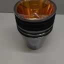 6Pcs Chandelier Shade for Candelabra Bulbs, Clip Mount Shade, 3.54" X 5.9" X 4.72" Small Lamp Shades Set of 6 for Chandelier Table Lamps Hallway Lamps, Black & Gold