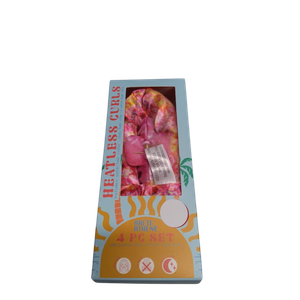 4 PC SET HEATLESS HAIR CURLING SET, 4 Pack