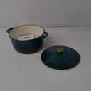 Mueller 6qt Enameled Cast Iron Dutch Oven, Heavy-Duty Casserole and Braiser Pan with Lid and Knob, Safe for All Cooktops