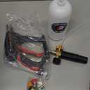 Tool Daily Short Pressure Washer Gun with Foam Cannon, 1/4 Inch Quick Connector, with 5 Pressure Washer Nozzle Tips, 1 Liter
