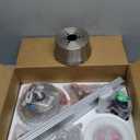 52 Inch Ceiling Fans with Lights and Remote, Brushed Nickel Flush Mount Low Profile Ceiling Fan for Bedroom, Living Room, Patio, Dimmable 6 Speeds Noiseless, ETL Listed