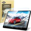 8 x Tempered Glass Screen Protector Tesla Model Y/3 Screen Protector Accessories 2024 2025 15" Matte 9H Tempered Glass, Anti-Glare, Easy Install Fits Y (2025-2020) & 3 (2023-2017)