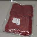 HRX Package 100pcs Organza Bags Burgundy Red, 5x7 inch Mesh Drawstring Gift Bags Jewelry Pouches for Christmas Candy Party Favor