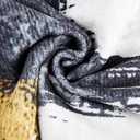 VKLIVING 5'x7' Area Rug Abstract Machine Washable Rug, Non-Slip Modern Woven Boho Soft Carpet Washable Rugs for Living Room, Bedroom, Kitchen, Dining, Office & Home Dcor (Gold Brushstroke)