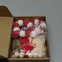 Christmas Tassel Garland Banner with Pom Pom Garlands Christmas Candy Tree Cane Banner for Wall Hanging Home Decor (Pink Red Green White)