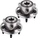 PAROD Pair 513288 Front/Rear Wheel Hub Bearing Assembly Compatible with Chevy Malibu, Impala, Equinox, GMC Terrain, Buick Lacrosse, Cadillac XTS, CTS, Regal, 5 Lugs w/ABS