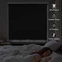 Blackout Cordless Roller Shades, 34''W x 72''H Waterproof Pull Down Window Blinds Thermal Insulated Fabric UV Protection Roller Blinds for Home Bedroom Office,Black