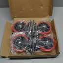 Nefish Swivel Caster Wheel for Cart, 5 Inch Industrial Casters Set of 4 - Heavy Duty Top Plate Casters with Brake 2200 Lbs, 360 Degree Polyurethane Wheels for Cart, Trolleys, Furniture, Equipment