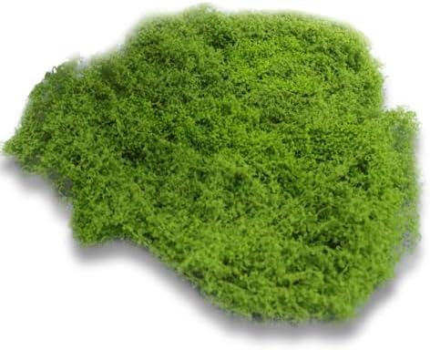 Fake Green Moss for Plants Indoor,17.5 Oz Artificial Moss for Potted Plants Decor,DIY Decorative Faux Moss for Crafts Fairy Garden Floral Table Centerpieces Glass Containers Home (Light Green)