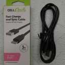 Philips USB A to USB C Cable, 15W 3Ft Type C Charging Cable for iPhone 16 Series, 15 Series, iPad Pro USB C Charger Cord, Type C Charging Power Cord, USB C Phone Charging Cable, Black, DLC3201C/37 And Cell Candy Fast Charge and Sync Cable