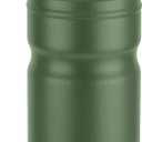 Vacuum Insulated Water Bottle Thermo Water Flask with Cup 680ml/23oz Stainless Steel Thermal Water Bottles Thermo for Hot and Cold Drinks Coffee Water(Green,Single)