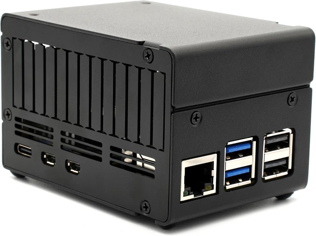 KKSB Case for Raspberry Pi 5 with Space for Hats, Add-on Boards, Cooler, and NVMe Hats