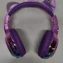 QearFun Kids Unicorn Bluetooth Headphones, 60H Playtime, 74/85/94dB Safe Volume Limit, Metallic Gradient Wireless Headset with Mic, Fast Charging, Foldable, Wired Mode for Girls School/Tablet/Travel