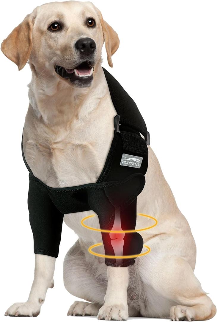 Dog Elbow Brace for Pets Elbow Dysplasia, Shoulder Dislocation - Offers Elbow Support, Dog Recovery Suit Taper Collar Alternative, Helps Wound Healing, Prevents Licking and Biting, XL (Classic Both Legs)