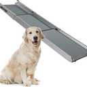PetSafe Happy Ride Compact Telescoping Dog Ramp - Portable Pet Ramp for Cars, Trucks & SUVs with Adjustable Sizing - Non-Slip Design - Lightweight Pet Mobility Assistance - Compact