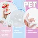 Panxxsen 50 Pack 12oz Plastic Parfait Cups with Dome Lids,Yogurt Parfait Cups with Sporks,Clear Plastic Cup with Dome Lids(No Hole) for Yogurt,Dessert,Ice Cream,Cupcake,Snacks,Pudding,Fruits