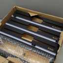 NIKUY 9 IN 1 Bamboo Foil and Plastic Wrap Organizer for Kitchen Drawer, Plastic Bag Organizer Organization and Storage, Food Storage Bag Organizer (BLACK)