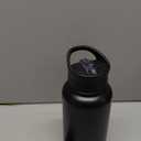 32 oz Insulated Water Bottle Bulk 8 Pack, Stainless Steel Sports Water Bottles with Straw Lid & Wide Mouth Lids, Double Walled Vacuum, Leak Proof, Black