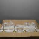 VONLUCE Bathroom Vanity Light, 4 Light Bathroom Light Fixture Over Mirror, Bathroom Wall Lamp with Clear Glass, Modern Gold Vanity Lighting fixtures for Bathroom, Bedroom, Hallway