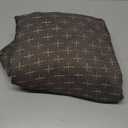 MIULEE Decorative Back Tab Linen Curtains with Geometric Pattern for Living Room Bedroom Farmhouse Rustic Thick Woven Textured Patterned Mudcloth Drapes 63 Inch Length 2 Panels Set, Dark Grey