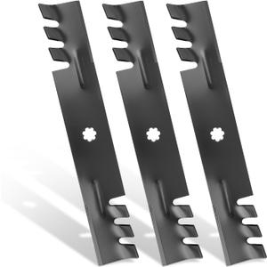 Keycci D140 Blades Compatible with John Dee re 48 inch Mower, GY20852 Blades Fits for John Dee re GX21784 GX21786 AM137757, D140 E140 Z355E LA145 E160 E170 D155 LA130 Z255 S170, 3 Pack