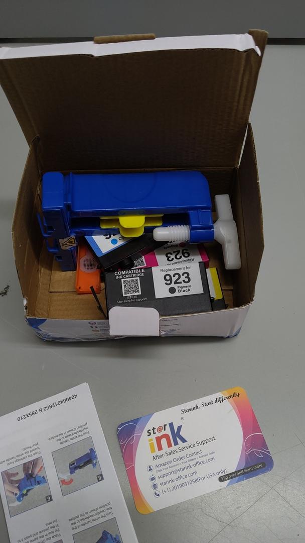 923 Ink Cartridges Combo Pack Replacement for HP 923 Ink Cartridges for HP Printers Compatible with HP OfficeJet Pro 8130e OfficeJet Pro 8135e 8122e 8138e 8139e 8120e Printer Ink, 4-Pack Without Chip