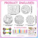 MakeBloom 5PCS Suncatcher Craft Kits for Kids with Pigments,DIY Window Art Stained Glass Painting Kit,Birthday Gift,Classroom Craft Supplies for Ages 3+(Rainbow,Dolphin,Mandala,Mermaid,Unicorn)
