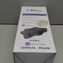 Cervical Neck Pillow for Pain Relief Sleeping, Contour Memory Foam Pillows, Ergonomic Side Sleeper Pillows for Adults, Cooling Orthopedic Neck Support Pillow for Back Stomach Sleepers (Queen Size, Dark Grey&grey)