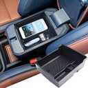 EDBETOS Center Console Organizer Tray Compatible with Ford Maverick 2022 2023 2024 2025 2026 Accessories P758 Pickup Interior Secondary Armrest Storage Box Divider, Black
