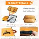 21 Inch BBQ Blanket for Resting Meat, Reusable Oil-Proof Smoker Grilling Bag with 5-Layer Insulation, Essential BBQ Accessories for Brisket/Beef/Pork Shoulders/Ribs/Turkeys, Gifts for Men