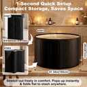 Portable Bathtub for Adults 41.3x26" Foldable Ice Bath Tub for Shower Bathroom Collapsible Cold Plunge Bathtub