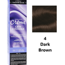 L'Oréal Technique Excellence Crème Permanent Hair Color - Long-Lasting Hair Dye, Rich Formula With No-Drip Application, Superb Gray Coverage, Color: 4 Dark Brown, 1.74 Ounce