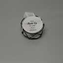 Funny Drink Coasters Ceramic Absorbent Coasters, Don't up The Table Unique Stone Drink Coaster with Cork Back for Coffee Table, Living Room, Family and Friends (Round-White, 6)