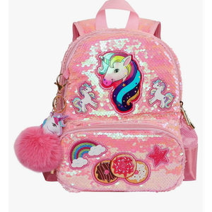 Unicorn Sequins Backpack for Girls,Toddler Kids Schoolbag,Bookbag for Kindergarten Elementary,Gift for Birthday Xmas.