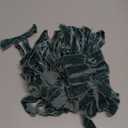 20 Pcs Dusty Blue Large Velvet Christmas Bows 4.7" x 11" Big Pre Tied Handmade Fringe Velvet Ribbon Bows 1" Wide Rustic Crafts Gift-Bows with Twist Tie for Gift Wrapping Christmas Decor