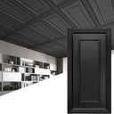 Art3d PVC Ceiling Tiles, 3D Plastic Sheet in Black, 2 x 4 ft, 12-Pack
Lightweight, Waterproof, No Sag and Breakage, Compatible with Grid System, Perfect for Basement, Kitchen