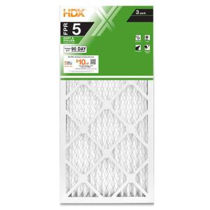 HDX 14x30x1 Pleated Furnace Air Filter MERV 8 FPR 5 Dust Pet Dander 6-Pack