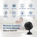 ELEFOCUS Hidden Camera,2K Mini Camera,Nanny Cam Hidden Camera,WiFi Spy Camera with Night Vision & Motion Detection,Camaras Espias Ocultas for Pet/Baby/Nanny