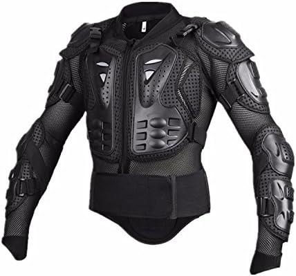 Motorcycle Full Body Armor Protective Jacket Guard ATV Motocross Gear Shirt Black Size XL