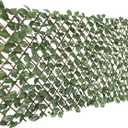 Windscreen4less Artificial Expandable Ivy Leaf Faux Leaves Privacy Fence Screen for Outdoor Indoor Backyard Patio Balcony (Single Sided Leaves, 1 Pack)
