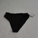 Volcom Women's Standard Simply Seamless Retro Swimsuit Bikini Bottom (Black), Size L