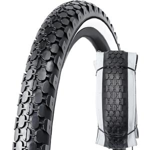 MOHEGIA 24/26 Inch Cruiser Bike Tires Set: 24x2.125/26x2.125 Inch Classic Folding Bicycle Tires,and Pair Inner Tubes with Tire Levers for Beach Cruiser City Bikes