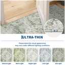 Garvee Sage Green 8x10 Area Rugs for Living Room, Boho Vintage Non-Slip Washable Rug Low Pile Stain Resistant Soft Foldable Large Carpet for Bedroom Dining Home Decor