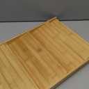 Bamboo Spice Drawer Organizer, (Need 3.1 Deep Drawer) Expandable 4 Tier Spice Rack for Cabinet (From 12" to 23" Wide), Seasoning Storage Insert, Spice Organizer for Drawer,Jars Not Included (Natural)